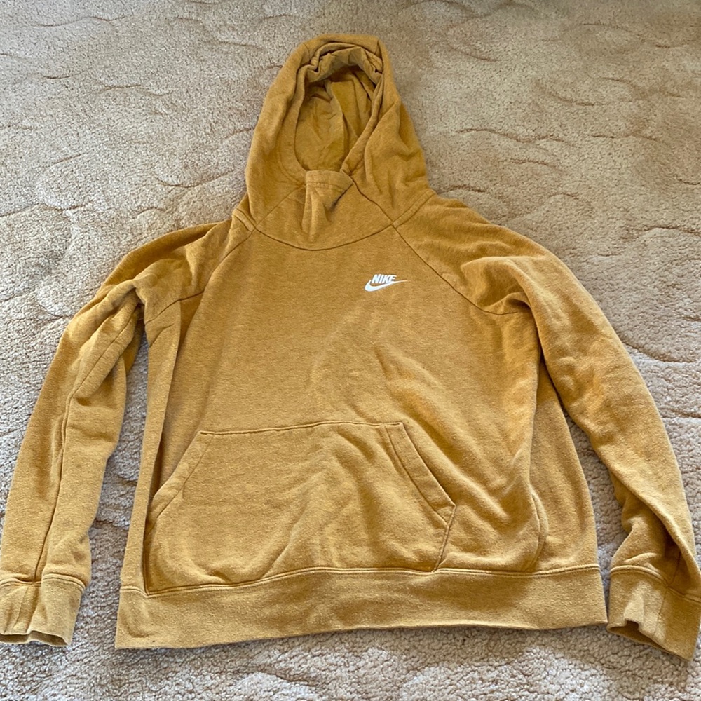 Nike women’s hoodie color golden yellow size small
